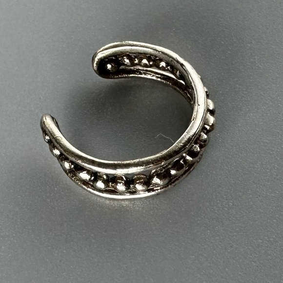 Sterling Silver Triple Band Ear Cuff – No Piercing Needed - Picture 5 of 14